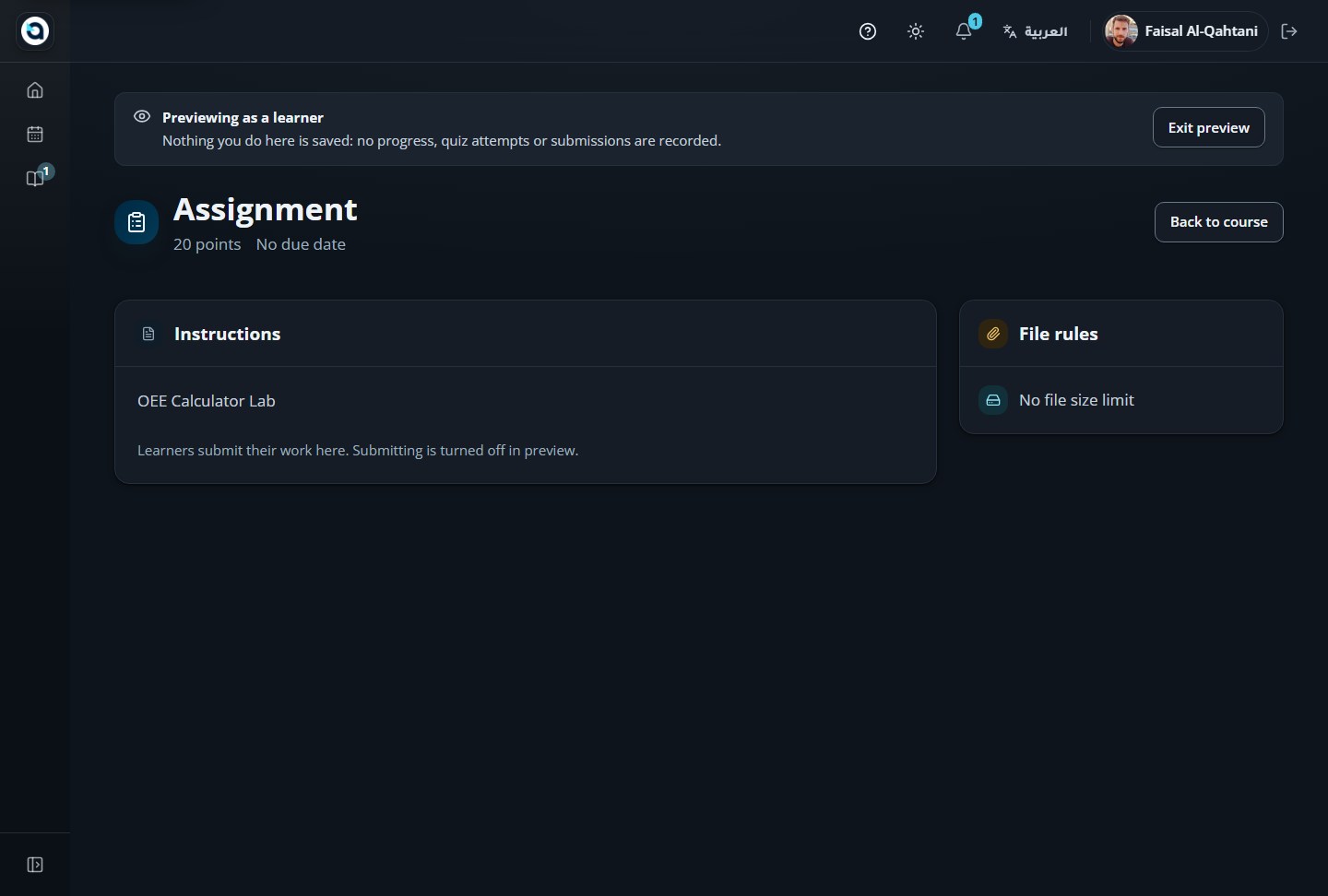 Coding lab preview — test your starter code and public test suite in the learner workspace.