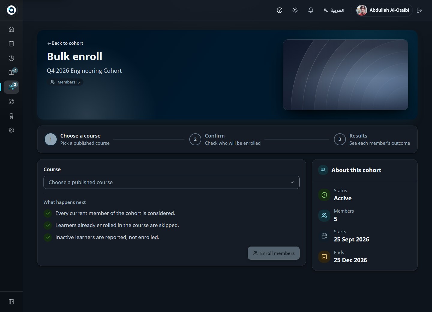 Bulk enrollment