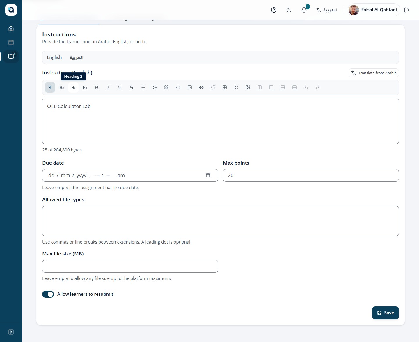 Test cases and workspace files